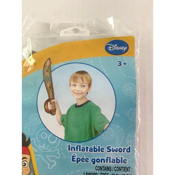 New Disney Jake and The Neverland Pirates Inflatable Sword 23.6 in inflated - Picture 2 of 3
